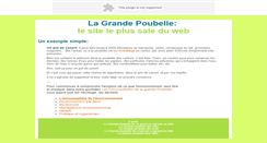 Desktop Screenshot of lagrandepoubelle.com